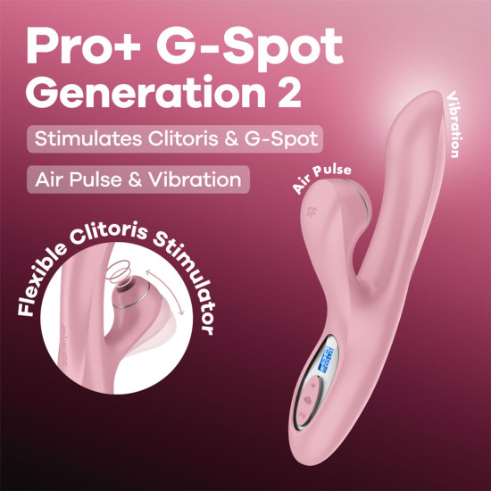 Вакуумный вибратор-кролик, розовый Satisfyer Pro+ G-Spot Generation 2 Pink