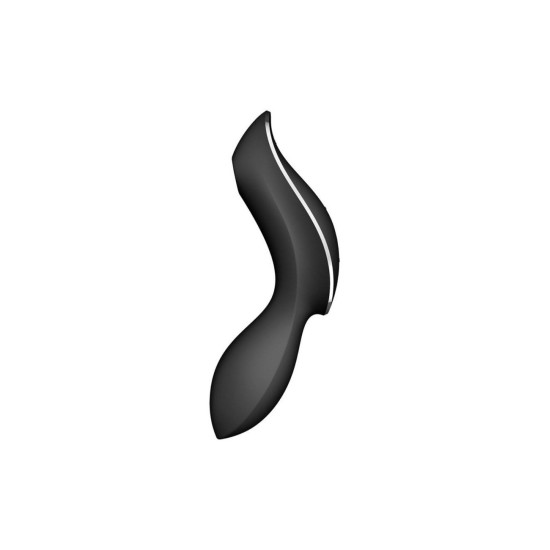 Вакуумный стимулятор с вибрацией, черный Satisfyer Curvy Trinity 2 Black
