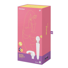 Вібромасажер Wand у формі мікрофона Satisfyer Double Wand-er