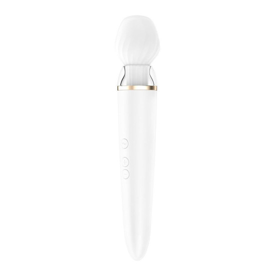 Вібромасажер Wand у формі мікрофона Satisfyer Double Wand-er