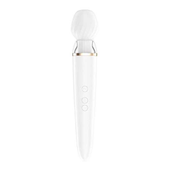 Вібромасажер Wand у формі мікрофона Satisfyer Double Wand-er