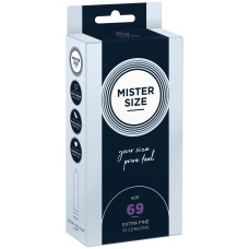 Презервативи Mister Size - pure feel - 69 (10 condoms), товщина 0,05 мм (пом'ята упаковка!!!)