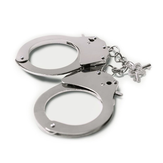 Поліцейські наручники для сексу Adrien Lastic Handcuffs Metallic