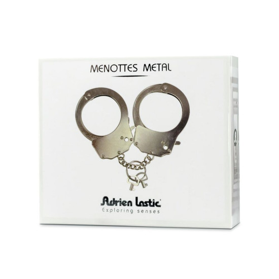Поліцейські наручники для сексу Adrien Lastic Handcuffs Metallic