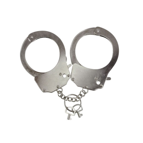 Поліцейські наручники для сексу Adrien Lastic Handcuffs Metallic