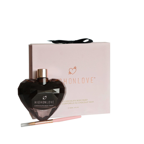 Премиум краска для тела с какао, кофеином и маслом каннабиса HighOnLove Chocolate Body Paint, 100 ml
