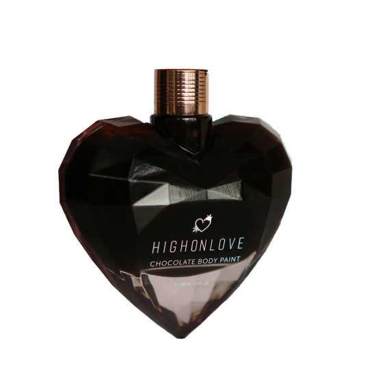 Премиум краска для тела с какао, кофеином и маслом каннабиса HighOnLove Chocolate Body Paint, 100 ml