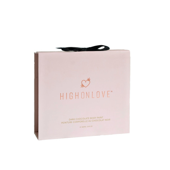 Премиум краска для тела с какао, кофеином и маслом каннабиса HighOnLove Chocolate Body Paint, 100 ml