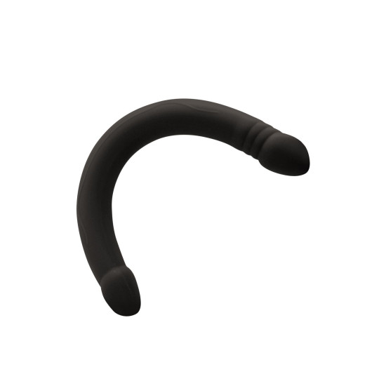 Двухсторонний фаллоимитатор черного цвета, длина 42 см, диаметр 4 см Dorcel Real Double Do Black