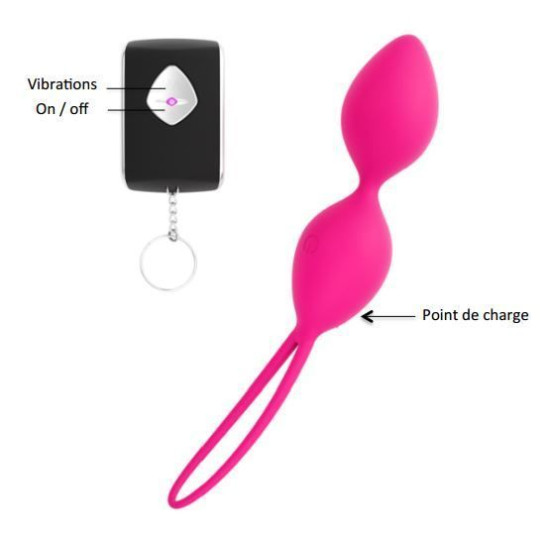 Вагінальні кульки, діаметр 3,5 см, вага 91 г, рожеві Dorcel Divine Balls