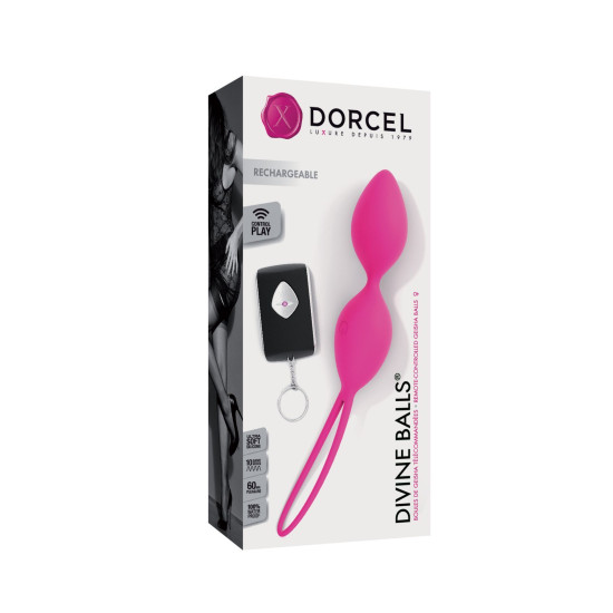 Вагінальні кульки, діаметр 3,5 см, вага 91 г, рожеві Dorcel Divine Balls