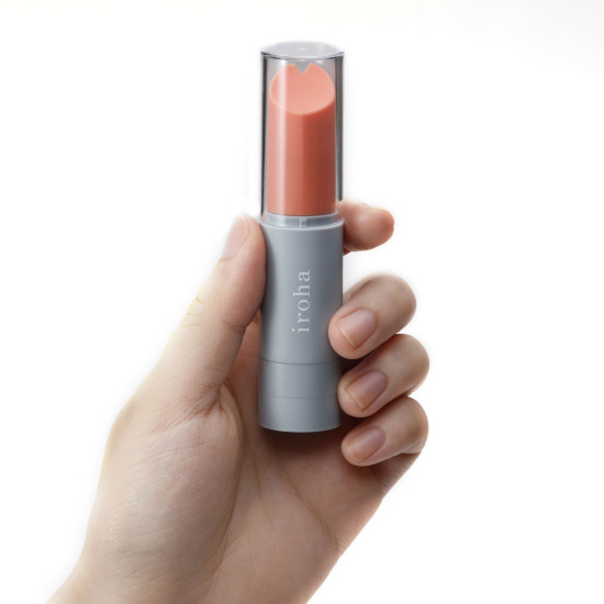 Вібратор-помада сірого кольору Iroha Stick Grey