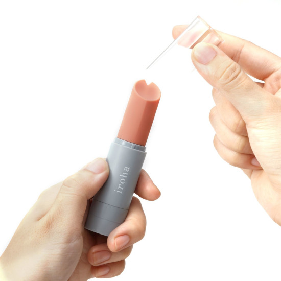 Вібратор-помада сірого кольору Iroha Stick Grey