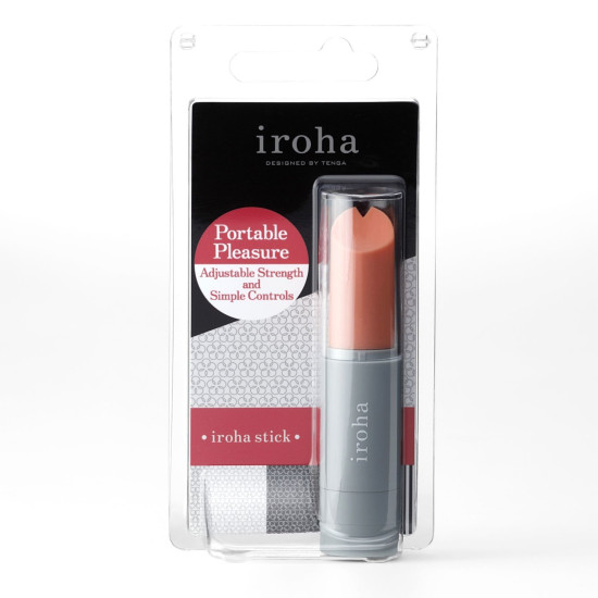Вібратор-помада сірого кольору Iroha Stick Grey