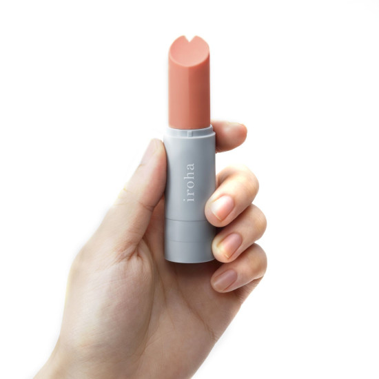 Вібратор-помада сірого кольору Iroha Stick Grey