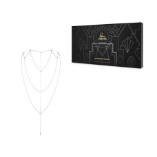 Украшение для тела - цепочка для спины и декольте, серебристая Bijoux Indiscrets Magnifique Back and Cleavage Chain Silver