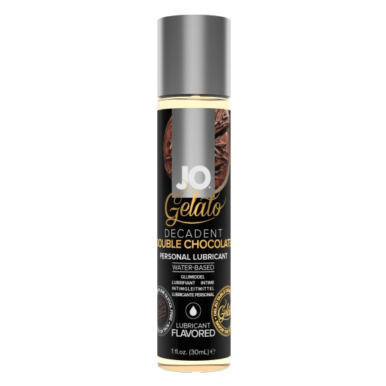 Їстівний лубрикант зі смаком шоколаду на водній основі JO GELATO Double Chocolate, 30 ml