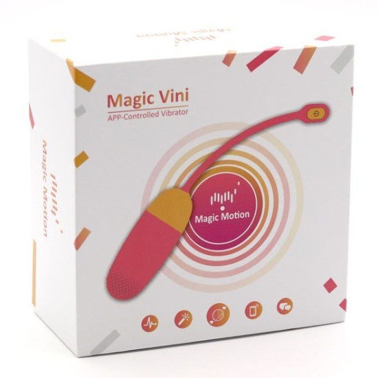 Смарт-віброяйце з керуванням зі смартфона, помаранчеве Magic Motion Vini Orange
