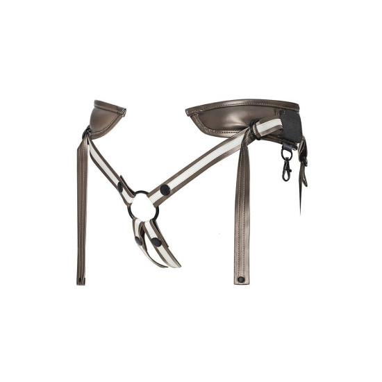 Трусы для страпона, черные Strap-On-Me Leatherette Harness Desirous