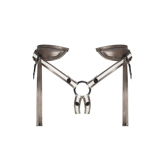 Трусы для страпона, черные Strap-On-Me Leatherette Harness Desirous