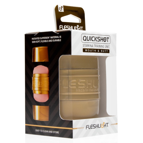 Компактный мастурбатор, помощник при минете Fleshlight Quickshot STU