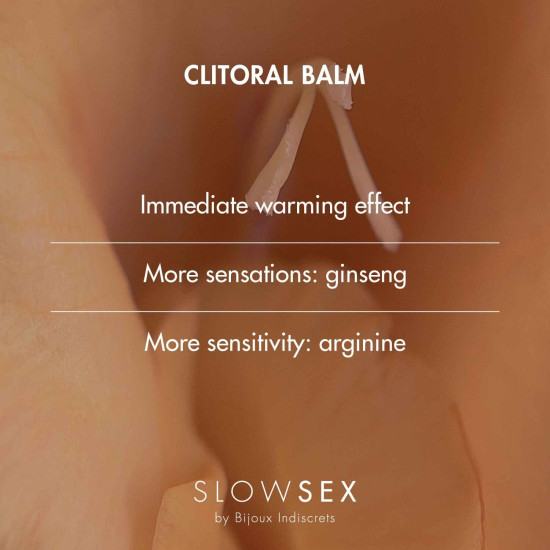 Розігріваючий бальзам для клітора Bijoux Indiscrets Slow Sex Clitoral Balm, 10 ml