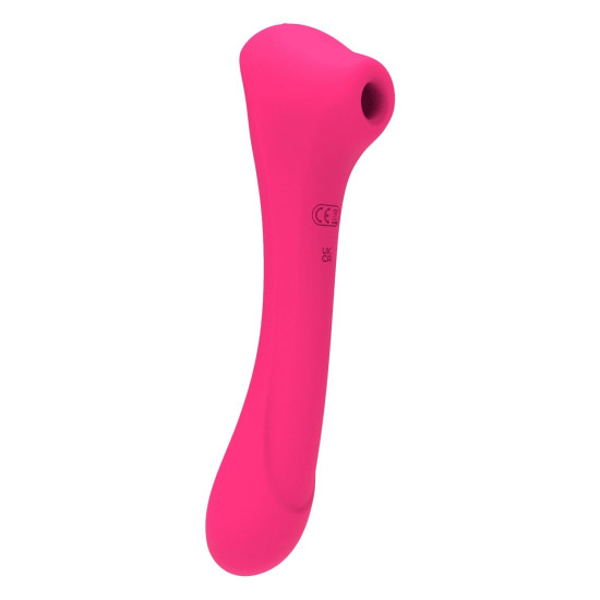 Вібратор і вакуумний кліторальний стимулятор, малиновий Alive New Midnight Quiver MagentaPink