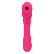 Вібратор і вакуумний кліторальний стимулятор, малиновий Alive New Midnight Quiver MagentaPink