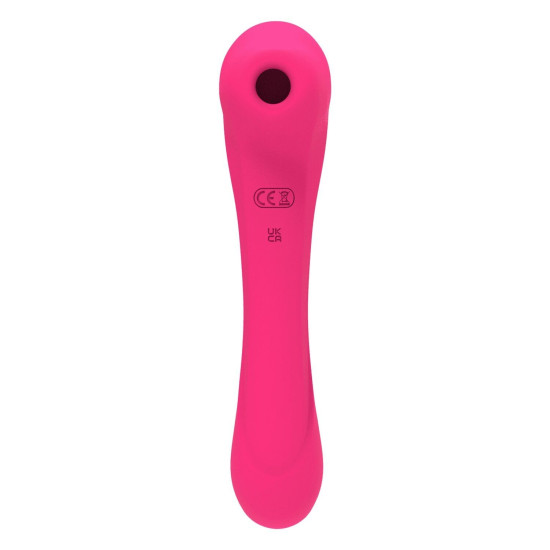 Вібратор і вакуумний кліторальний стимулятор, малиновий Alive New Midnight Quiver MagentaPink