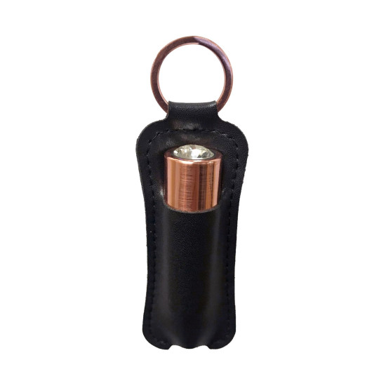 Вібропуля з брелоком і чохлом, довжина 6,35 см, рожево-золота PowerBullet First-Class Bullet 2.5» Rose Gold