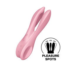 Кліторальний вібратор, рожевий Satisfyer Threesome 1 Pink