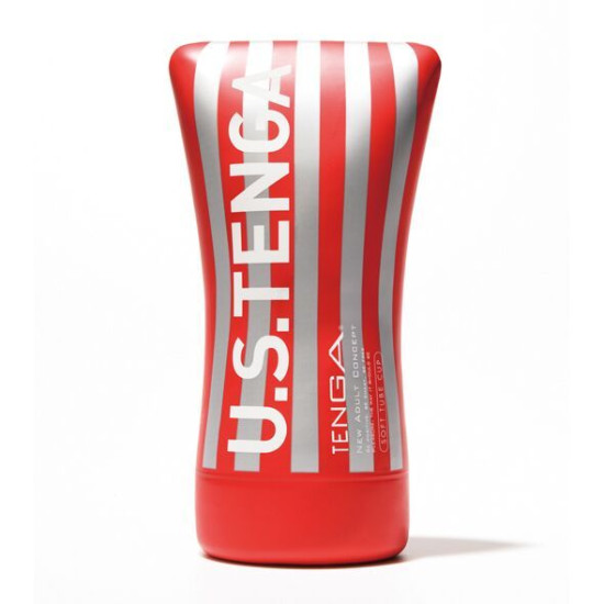 Большой мастурбатор с мягкой сдавливаемой подушечкой Tenga US Soft Tube Cup