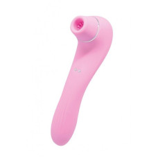 Вакуумный стимулятор с вибрацией, розовый Wooomy Smoooch Pink
