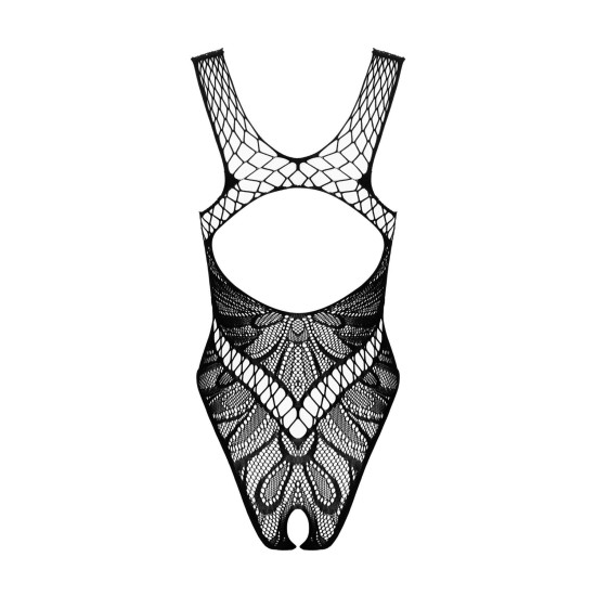 Бодистокинг с вырезами и открытым доступом, черный Obsessive B138 Teddy Black, S/M/L