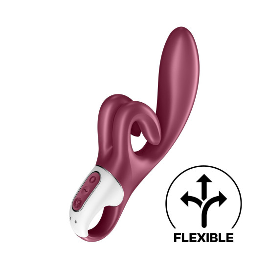 Вибратор-кролик с двойным отростком и 3 мощными моторами, красный Satisfyer Touch Me Red