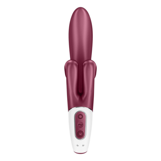 Вибратор-кролик с двойным отростком и 3 мощными моторами, красный Satisfyer Touch Me Red