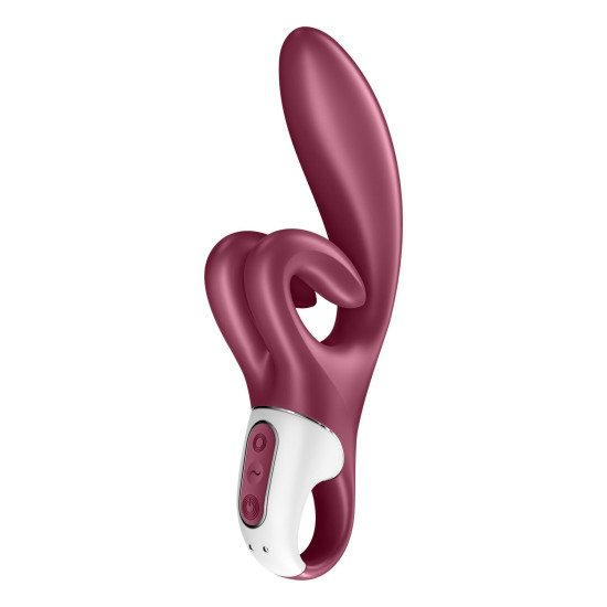 Вибратор-кролик с двойным отростком и 3 мощными моторами, красный Satisfyer Touch Me Red