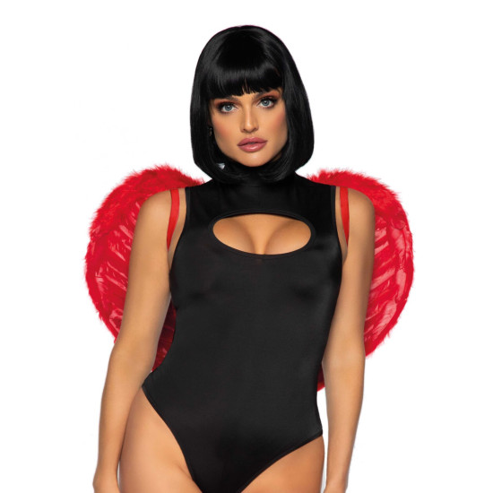 Крылья дьявола из марабу, красные Leg Avenue Marabou Feather Devil Wings