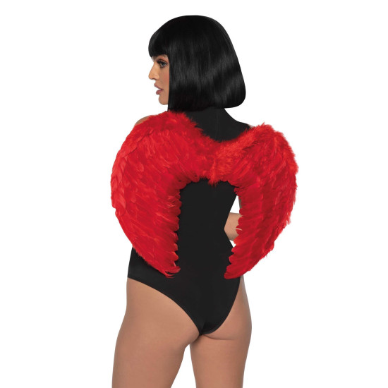 Крылья дьявола из марабу, красные Leg Avenue Marabou Feather Devil Wings