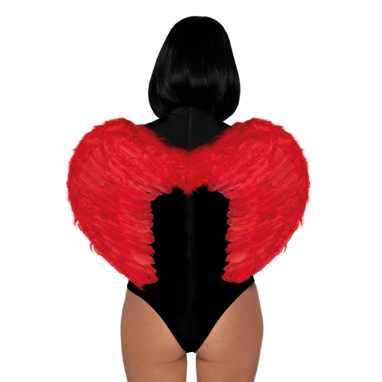 Крылья дьявола из марабу, красные Leg Avenue Marabou Feather Devil Wings