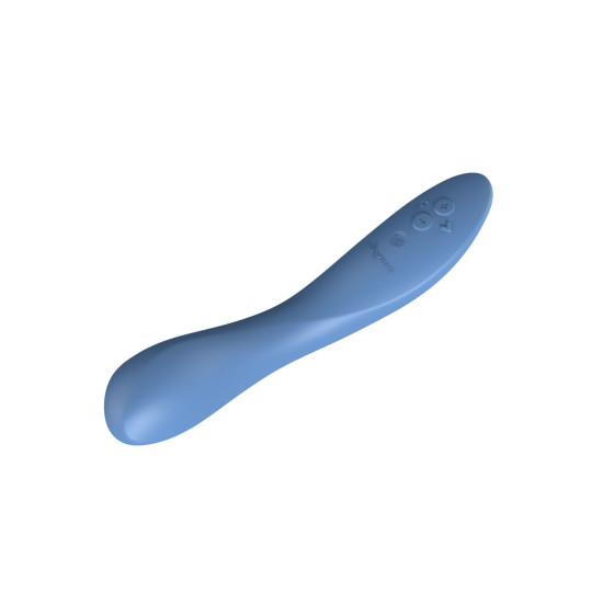 Силиконовый вибратор с изогнутым корпусом и мощной вибрацией, синий We-Vibe Rave 2 Twisted Pleasure Blue