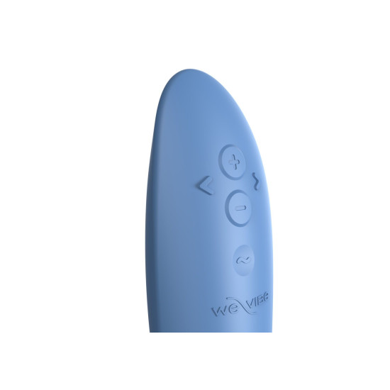 Силиконовый вибратор с изогнутым корпусом и мощной вибрацией, синий We-Vibe Rave 2 Twisted Pleasure Blue