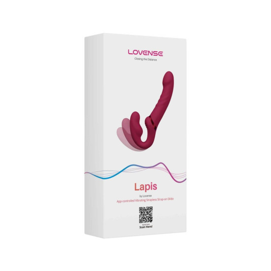 Безремневой смарт страпон с 3 моторами, Lovense Lapis Vibrating Strapless Strap-On