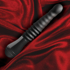 Пульсатор з рельєфною поверхнею, чорний Temptasia by Blush Lazarus Thrusting Dildo Black