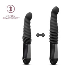 Пульсатор з рельєфною поверхнею, чорний Temptasia by Blush Lazarus Thrusting Dildo Black