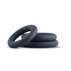 Набір із трьох ерекційних кілець, сірі Boners 3-Piece Cock Ring Set Grey