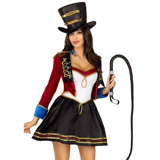 Костюм циркачки (платье и шляпа) Leg Avenue Classic Ringmaster Costume, S