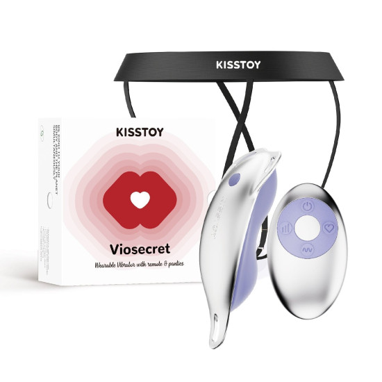 Вібратор в трусики, пояс для фіксації і пульт ДУ в комплекті KISSTOY Viosecret