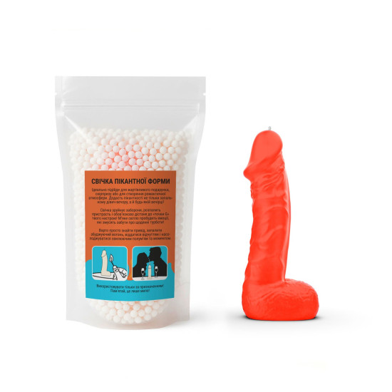 Свічка у вигляді члена, помаранчева Чистий Кайф Large Orange