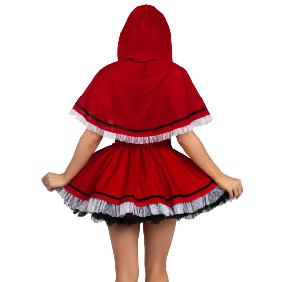 Костюм Червоної Шапочки (топ і спідниця) Leg Avenue Flirty Miss Red Top And Skirt, M
